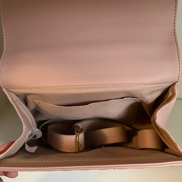 Disney Pink Satchel with Gold Mickey Accent - Picture 3 of 3